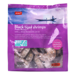 RIMI Tiger prawn with skin 400g