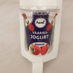 FARMI Koorene jogurt vaarikatükkidega 4% 400g