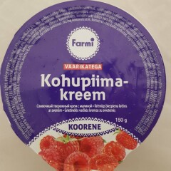 FARMI Koorene kohupiimakreem vaarikatega 150g