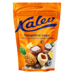 KALEV Kalev tropical mix lemon-pineapple in white chocolate and coconut in milk chocolate 140g