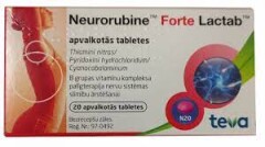 NEURORUBINE-FORTE Neurorubine-forte Lactab tab.N20 (Mepha) 20pcs