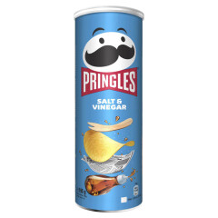 PRINGLES Traškus užkaindis dėuskos ir acto skonio pringles 165g