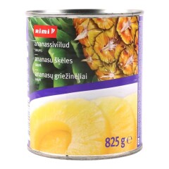 RIMI Ananassiviilud siirupis 825/490 g 825g