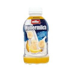 MÜLLERMILCH Bananų skonio pieno gėrimas mullermilch, 1,4 % rieb. 400g