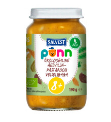 PÕNN Organic Vegetable-pasta meal with beef (8 months) 190g