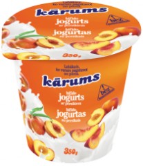 KARUMS Jogurts bifido ar persikiem 350g