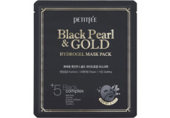PETITFEE Sejas maska Black Pearl &Gold 1pcs