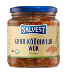 SALVEST Kana-köögiviljawok riisiga 530g