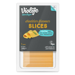 VIOLIFE Čederio sk. aug. kilmės riebalų gaminys VIOLIFE CHEDDAR 140g