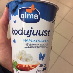 ALMA Kodujuust hapukoorega 380g