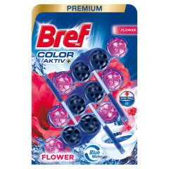 BREF WC valiklis-gaiviklis BREF COLOR E AKTIV FRESH FLOWER (3 vnt.) 150g