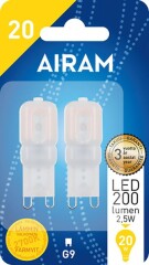 AIRAM LED lamp G9 2W/827 2pcs