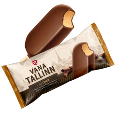 VANA TALLINN Kohvi-koorejäätis „Vana Tallinn“ likööriga tumedas Belgia šokolaadis 0,064kg