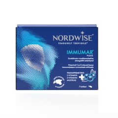 NORDWISE® IMMUMAR® Plus- Nordic bilberry flavoured on the go daily vitamin mix with probiotics for immune system support. 7pcs