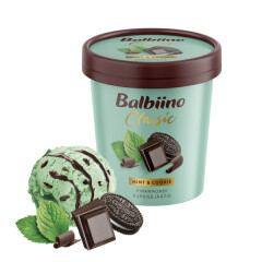 CLASSIC CLASSIC Peppermint dairy ice cream with peppermint chocolate cream and bisquit pieces 0,27kg