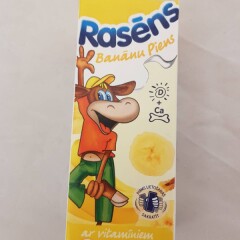 RASA Bananų skonio pieno gėrimas RASENS, 1,5% rieb. 200ml