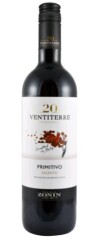 ZONIN VENTITERRE Raud. saus.v. ZONIN PRIMITIVO, 13%,0,75l 750ml