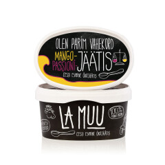 LA MUU Mango-Passion Ice Cream, Organic, 400g 400g