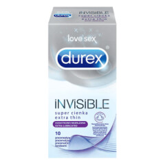 DUREX DUREX prezervatīvi Invisible Extra Lubricated N10 0,022kg
