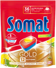 SOMAT Indaploviu tabletes SOMAT GOLD LEMON 36pcs