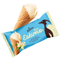 ONU ESKIMO Vanilla flavoured cream ice cream in waffle cone 0,08kg
