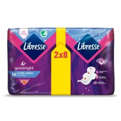 LIBRESSE Higieniniai paketai Ultra Goodnight 16pcs