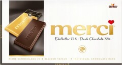 MERCI MERCI Dark Chocolate 72% 100 g /Šokoladas 100g