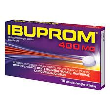 IBUPROM Ibuprom 400mg tab. N20 (US Pharmacia Sp. z o.o., Lenkija) 10pcs