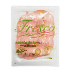 SERRANO Mortadela su alyvuogėmis SERRANO pjaustyta, I r., 10x100g 100g