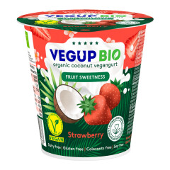 VEGUP BIO Eko. kokosų desertas su braškėmis VEGUP BIO, 9x140g, LT-EKO-001 140g