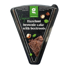 GOURMET GREEN Vegan. šokoladinis lazdyno riešutų pyragas su burokėliais GOURMET GREEN, 4x190g 190g