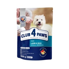 CLUB4PAWS Sausa barība pieaugušiem suņiem ar Jēra gaļu 900g