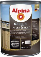 ALPINA Veepõhine lasuurvärv Aqua Lasur Alpina 0.75L eebenipuu 0,75l