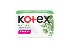KOTEX Higieniniai paketai KOTEX NATURAL SUPER 7pcs