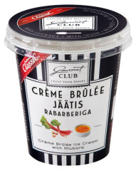 CLASSIC GOURMET CLUB Creme brulee ice cream with rhubarb-cinnamon filling 150ml/80g 0,08kg