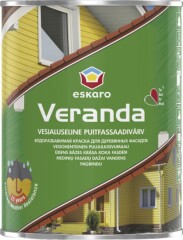 ESKARO Veepõhine puitfassaadivärv Veranda Eskaro 0.92L punane 0,92l