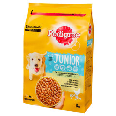 PEDIGREE Sausas ėdalas su vištiena ,pedigree junior 3kg