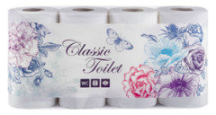 CLASSIC TOILET Tualettpaber 3-kih. 8pcs