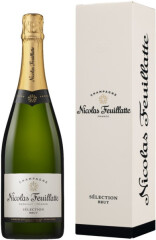 NICOLAS FEUILLATTE Selection Brut Champagne giftbox 75cl