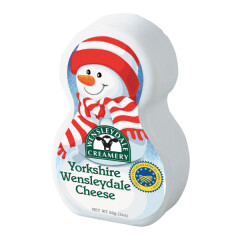 WENSLEYDALE CREAMERY Yorkshire Wensleydale cheese Snowman WENSLEYDALE CREAMERY, 12x90g 90g