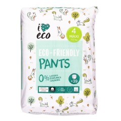 I LOVE ECO Püksmähkmed Eco-friendly Maxi 4, 7-17kg 39pcs