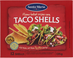 SANTA MARIA Kukurūzų krepšeliai Taco Shells 135g
