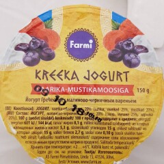 FARMI Kreeka jogurt vaarika-mustikamoosiga 150g
