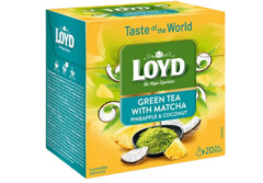 LOYD Roheline tee matcha, ananassi ja kookose maitsega 20x1,5g 30g