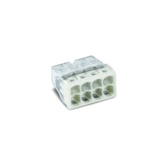 WAGO Laidų jungtis WAGO, 8 x 0,5 - 2,5 mm, baltos sp., 5 vnt. 5pcs