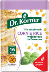 DR. KÖRNER Corn and rice crispbreads with herbes de Provence 100g
