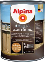 ALPINA Veepõhine lasuurvärv Aqua Lasur Alpina 0.75L mahagon 0,75l
