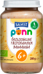 PÕNN Organic Whole wheat porridge with banana (6 months) 200g