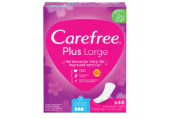 CAREFREE Higieniniai įklotao Plus Large Fresh 48pcs