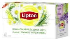 LIPTON Camomile with Lemon Grass infusion tea 20tb 20pcs